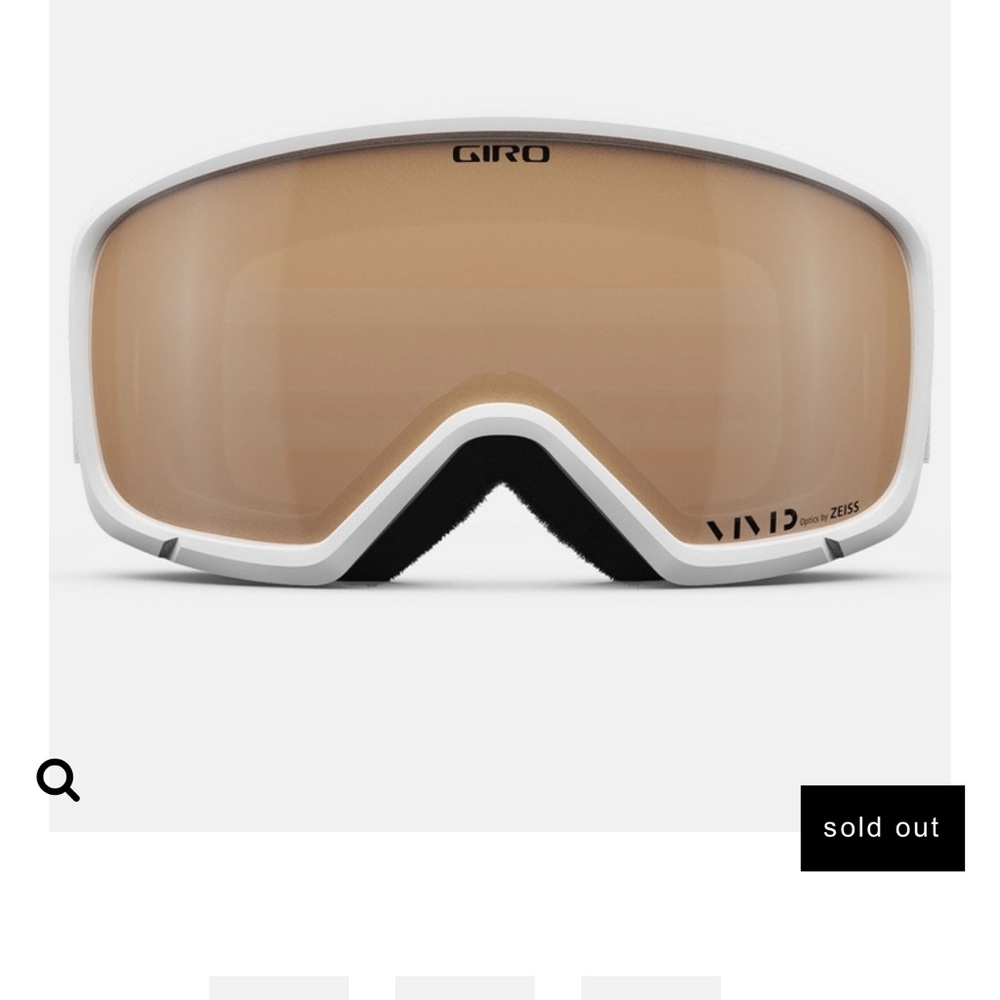 Ringo White Wordmark Vivid Copper Ski Goggles
